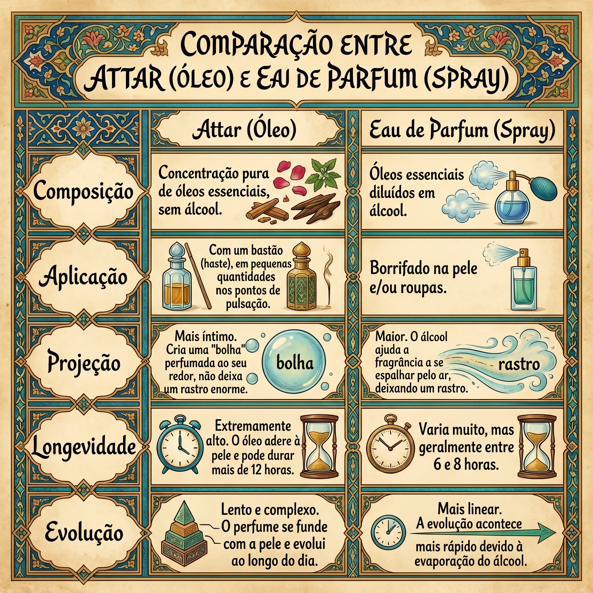 perfume árabe Feminino